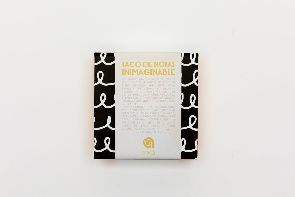 Taco de notas adhesivas Blue Monday